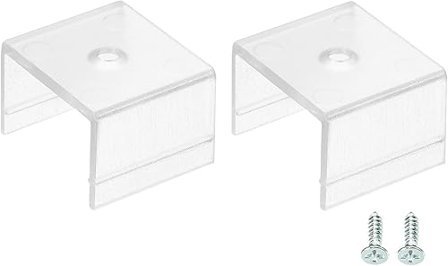 Miniatura 7 de MECCANIXITY Clips de montaje de cuerda de luz, paquete de 20 soportes de montaje de canal de pared para tira LED impermeable de 0.232 in a 0.252 in