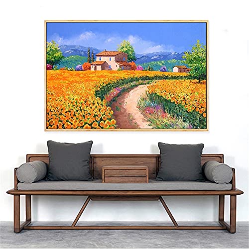 Diamond painting complet chalet de jardin en cristal strass broderie 5D