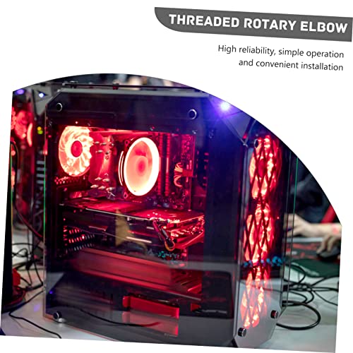 OSALADI 2piezas Conector Para Refrigeración Líquida De Grados Extensor Giratorio Para Kit De Refrigeración Líquida Uso Ordenador - imagen 4