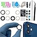 Rear Camera Lens Glass Replacement for iPhone 12 & 12Mini, GVKVGIH Back Camera Lens Replacement with Replacement with Double-Sided Adhesive & Repair Tool Kit (for 12 & 12Mini)