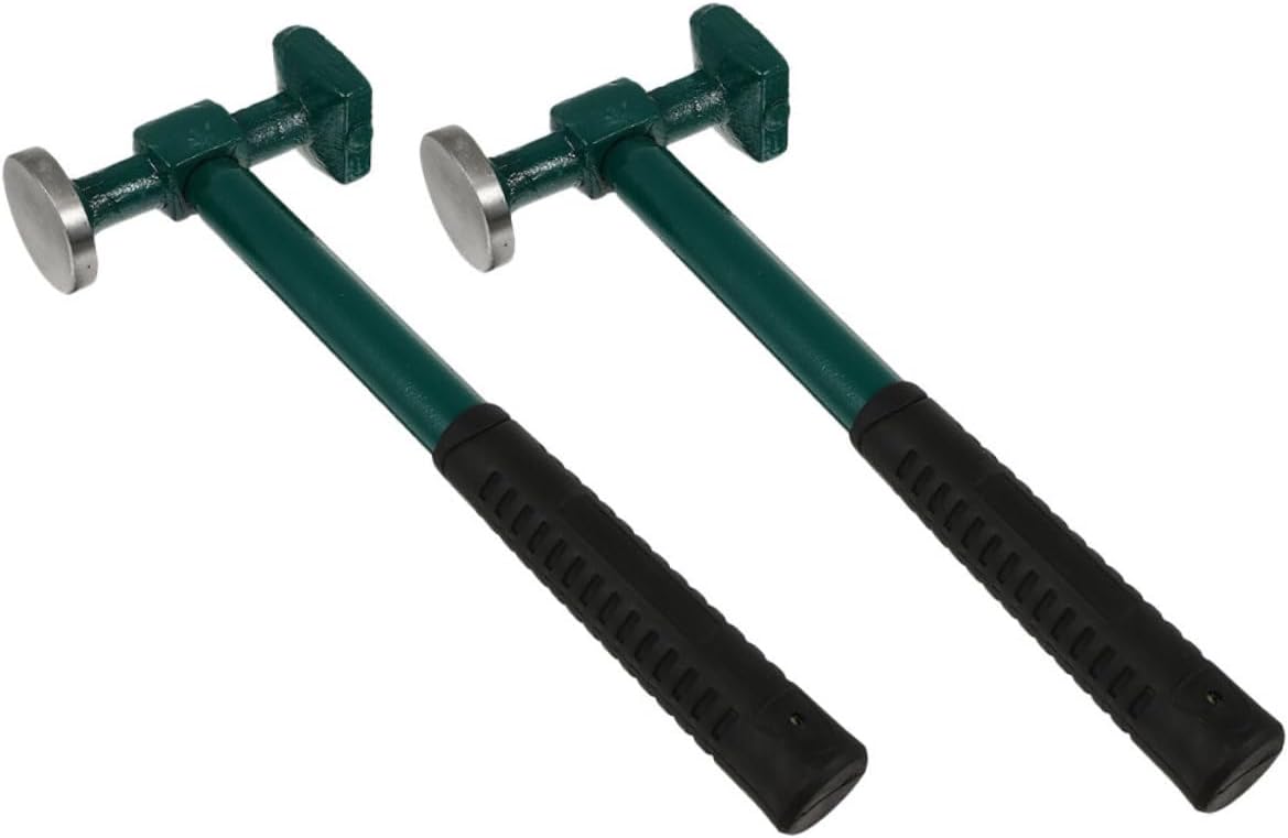 Mikinona 2pcs Auto Body Hammer Precision Design for Vehicle Repair Steel Construction for Dents and Panel Restoration Essential Tool for Auto Body Specialists