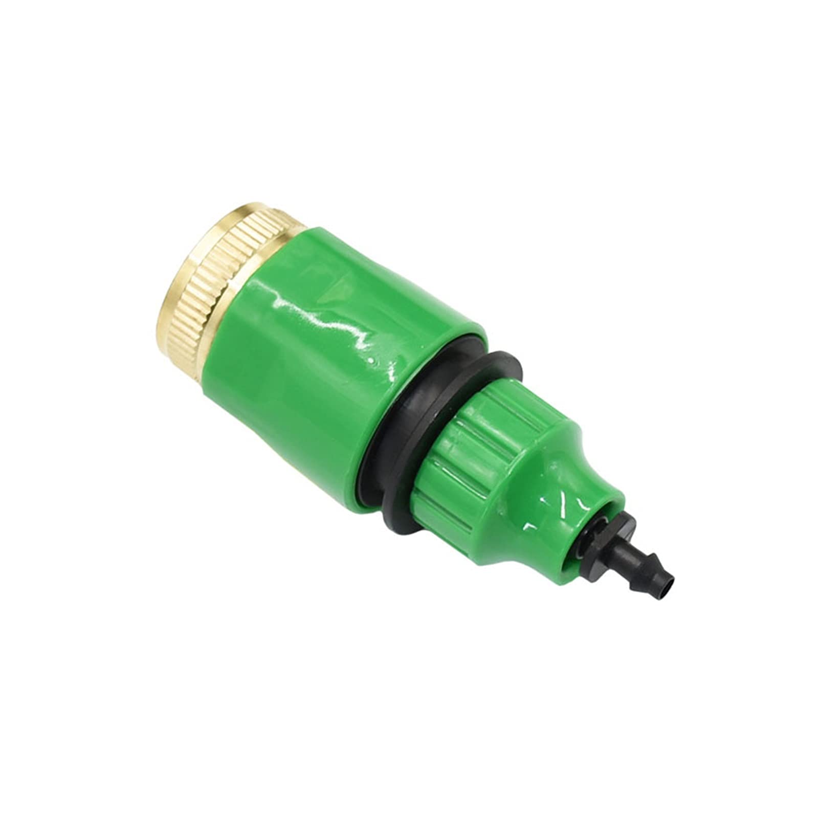 Adaptador de manguera de jardín Riego de latón hilo hembra de 3/4 a 1/4"Manguera de jardín Acoplamiento rápido 3/4 a 8/11 Irrigación de goteo 1/4" Adaptador de manguera 10pcs (Color : Green)
