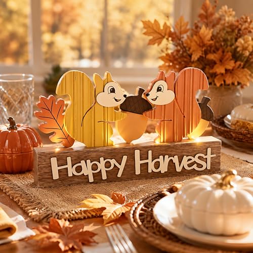 Valery Madelyn Fall Decorations for Home with LED Lights, 12 Inch - image 2