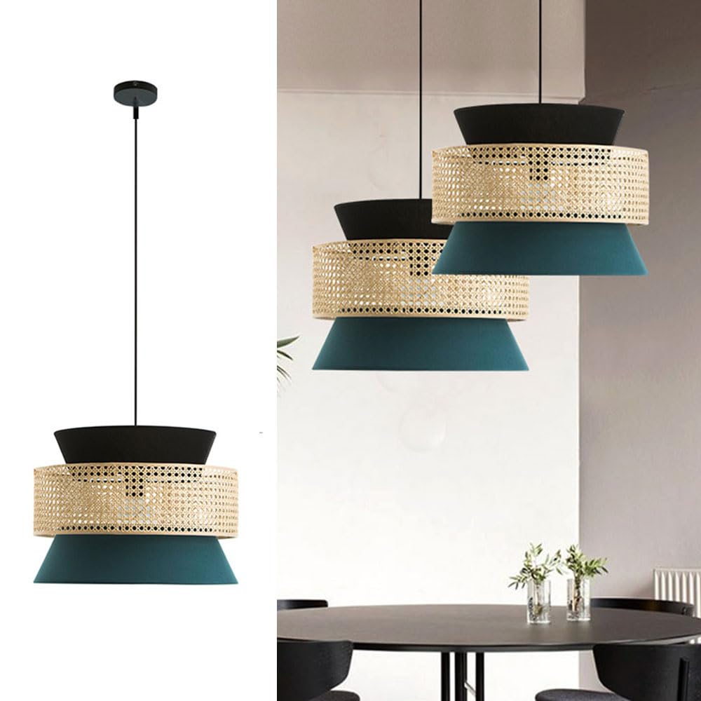 Luminaire suspendu doté d'un abat-jour en tissu pour un éclairage anti-éblouissement