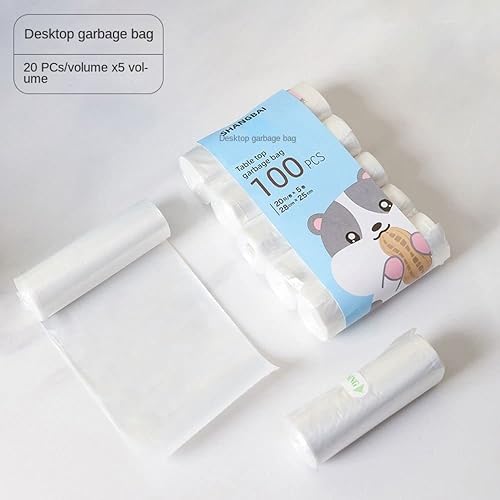 Miniatura 3 de DIEWU Mini bote de basura con tapa, bote de basura pequeño de plástico tipo prensa, contenedores de basura para encimera de escritorio para oficina