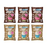 Simply Delish All-Natural Vegan Sugar-Free Vanilla and Chocolate Frosting Variety Pack - A Non-GMO, Plant-Based, Ketogenic-Certified, and Gluten-Free Frosting for Cakes & Cupcakes(6 pack,3g Net Carbs)