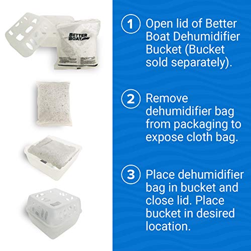Image of 4 Pack Moisture Absorber Refill Bags, Unscented and Fragrance-Free Pellet Packs, Dehumidifier Refills for Buckets, Ideal for Eliminating Odors and Damp Air in Basement, Closet, Home, RV, and Boating