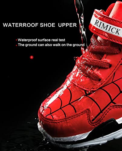 Boys Girls Sneakers Kids Lightweight Strap Slip On Walking Running Basketball Character Shoes For Little_Kids Red Size 2.5 Us #TOP3