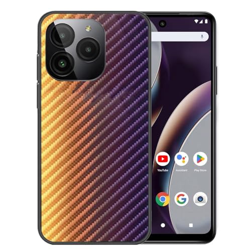 Ranyi for Bold K10 Case, BLU G54 Case, Bold K10 K0110WW Phone Case, Colorful Gradient Wave Pattern Slim Flexible TPU Case Shock Absorbing Silicone Rubber Case for Bold K10 K0110WW /BLU G54 -yellow