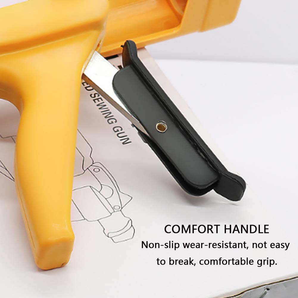 Pistola per presellatura bicomponente per resina epossidica, acrilica, poliuretano-Comfort Grip, applicatore adesivo manuale-silicone, pistola a doppia cartuccia compatibile con poliestere