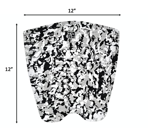 Shaka Pro Eva Surfboard Traction Pads (Front And Back) - 7 Adjustable Pieces With 3M Adhesive - Max Diamond Grip With Kicker And Arch Bar - Fits All Board Sizes #TOP3