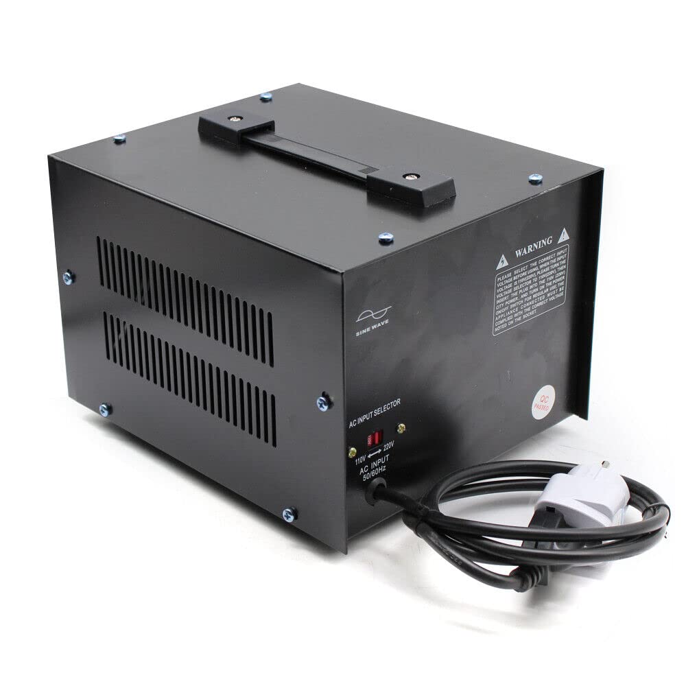 DT-2000VA - Transformador de tensión convertidor de corriente step-up/down, convertidor de voltaje de 220 V a 110 V