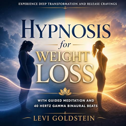 Diseño de la portada del título Hypnosis for Weight Loss: Experience Deep Transformation and Release Cravings With Guided Med