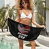 Women Beach Sarongs Sheer Cover It's in My DNA America Trinidad and Tobago Flag Ups Bikini Wrap Swimsuit Cover Up Chiffon Beach Sarong for Pool Vacation Party M #1
