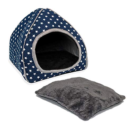 Bwogue Guinea Pig House Bed Cozy Hamster Cave Large Hideout For Dwarf Rabbits Hedgehog Bearded Dragon Winter Nest Hamster Cage Accessories #TOP6