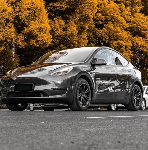 Image of WALLMATE Metallic Glossy Grey Car Sticker Self Adhesive Bubble Free Vinyl Wrap for Car, Scooty, Cycle, Bike and Other Vihicle Interior & Exterior Decoration (Grey Metallic, 20X200 in)