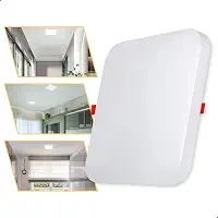Plafon Led 36w Borda Infinita Quadrado Sobrepor Ou Embutir Luz Fria