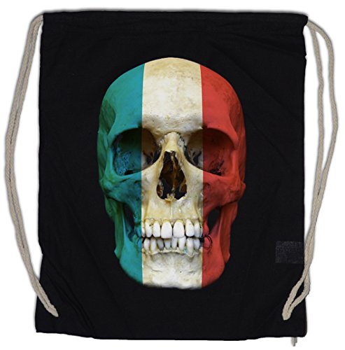 Urban Backwoods Classic Luxembourg Skull Drawstring Bag