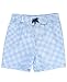 RuggedButts Baby/Toddler Boys Blue Gingham Swim Trunks - 12-18m