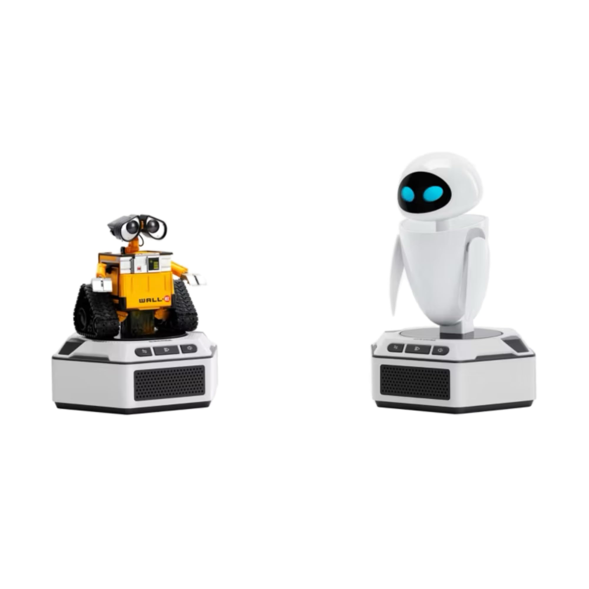 Robosen WALL·E & EVE Mini Robot Collector’s Set – Interactive Disney Pixar Smart Robots with Voice, Lights & Motion | Official Programmable Collectible Toys with Smart Base & Rechargeable Battery — image 1