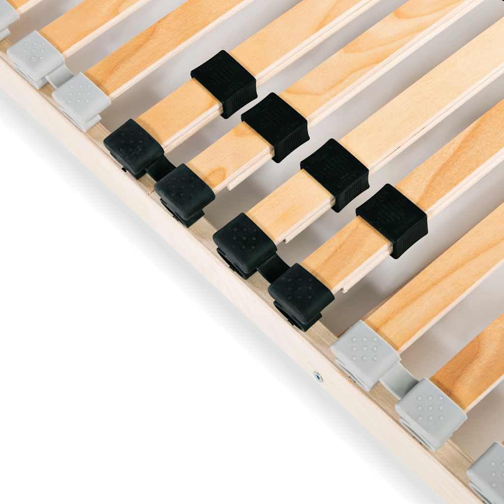 Doghe in faggio massello 7 zone Ergonomico 28 doghe 100x200 cm | Rete a Doghe 7 Zone 100x200 cm senza Materasso con 28 Doghe in Legno di Faggio, Base Letto Regolabile con Controllo Rigidità,