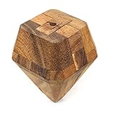 Brilliant Diamond: Handmade & Organic 3D Brain Teaser Wooden Puzzle for Adults from SiamMandalay with SM Gift Box(Pictured)