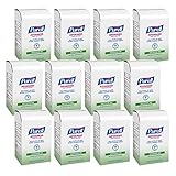 PURELL Advanced Hand Sanitizer Soothing Gel, Fresh Scent, with Aloe and Vitamin E - 800 mL Refill for 800 Series Bag-in-Box Push-Style Dispenser (Pack of 12) - 9637-12