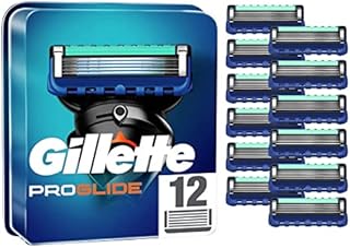 Gillette 7702018575060 Ostrza Do Maszynki Do Golenia ProGlide, 12 Szt, Wielokolorowy
