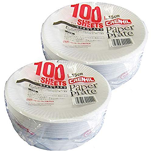 ペーパーウェア(Paperware) 使い捨て食器 ホワイト 15cm T-6S スタンダード15cm2個