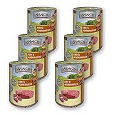 MAC''s Cat Rind + Pollo Corazones 400 g Comida húmeda para gatos, tamaño 6 x 400 g