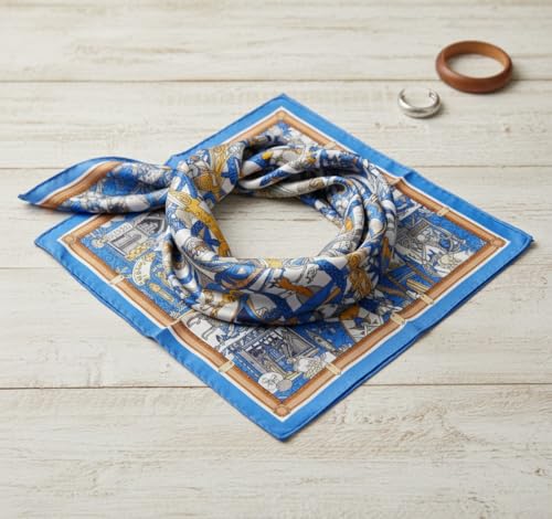 Image of Silk Head Scarf for Women - Luxury Satin Silk Hair Scarf, Soft Bandana Wrap for Sleeping, Hair Protection & Styling