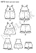 New Look Sewing Pattern 6970 Babies' Romper, Dress and Panties, Size A (NB-S-M-L)