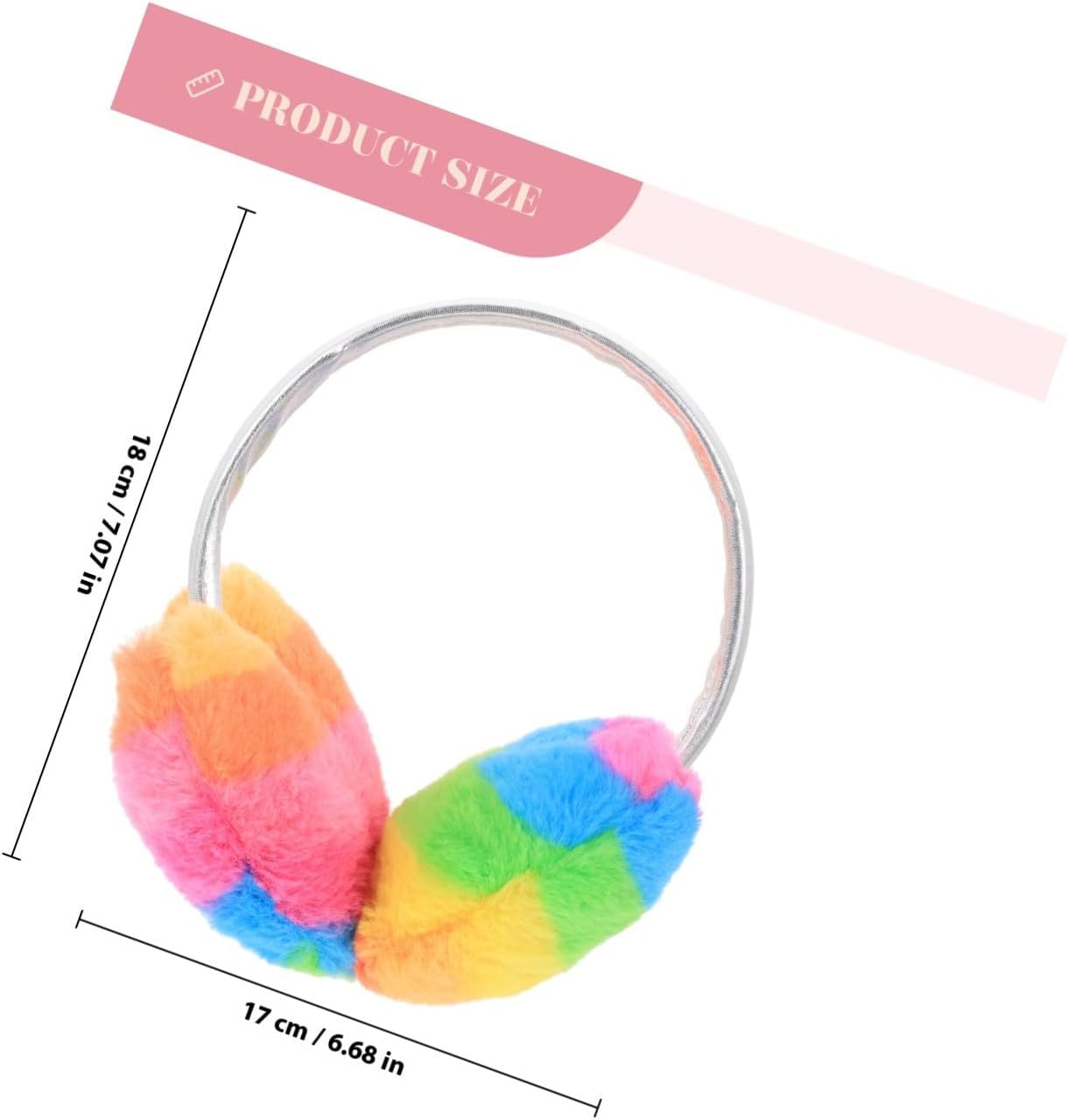 Love Heart Earmuffs Plush Winter Ear Warmers Soft Comfortable Ear Cover for Cold Weather Outdoor Wear Washable
