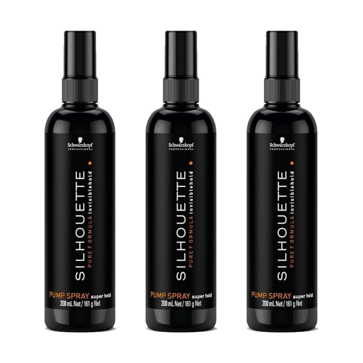 Schwarzkopf Silhouette Super Hold Gel Lac, 3er Pack (3 x 200 ml)