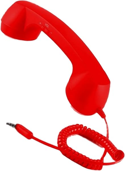 Combiné téléphonique rétro - Accessoire de bureau Jack 3,5 mm | combiné sans fil vintage | Récepteur téléphonique classique pour réunions, vidéoconférences, appels, ordinateur portable, bureau, maison - 1