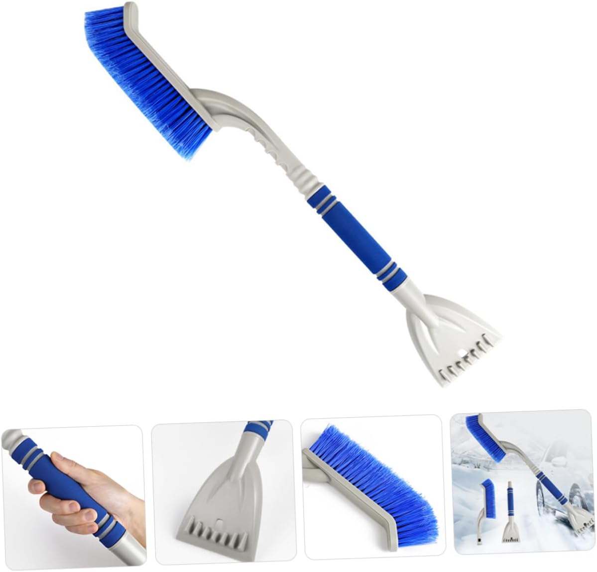 VOSAREA Snow Brush and Windshield Ice Scraper for Detachable Design for Efficient Snow and Ice Removal Multi Purpose Tool for Winter Weather