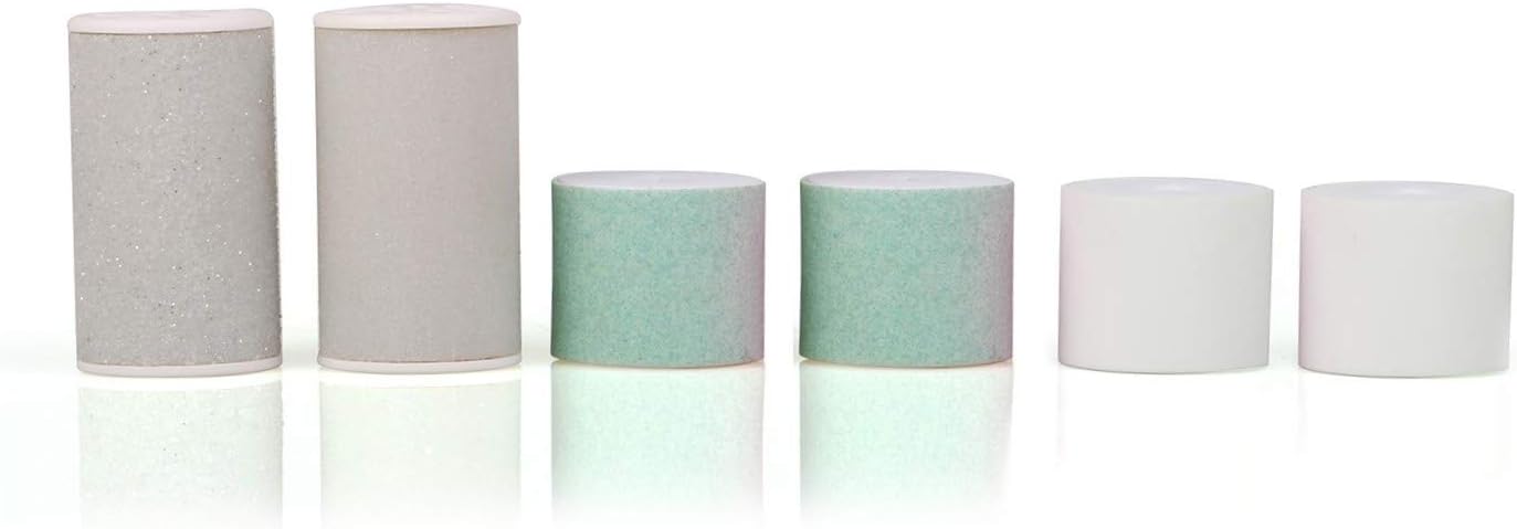Refill Rollers for Own Harmony Electric Nail File Set & Foot Callus Remover - (4 in 1) Best Mani Pedicure Tools - Refills 6 Pack Replacement Roller Heads (Buffing, Filing, Polishing, Callus Removal)