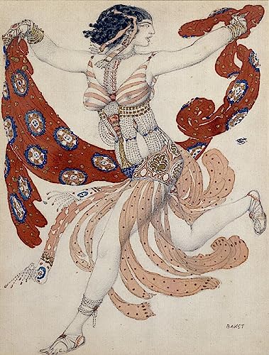Affiche d'Art Leon Bakst Peinture SERENDIPITP Décoration Murale Haute Qualité
