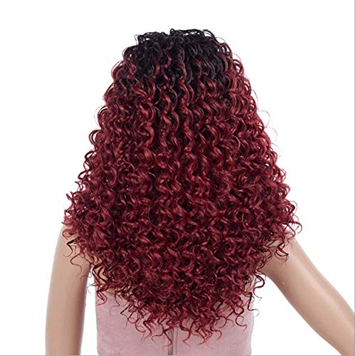 Perruque Africaine Femme 59CM dégradé petit volume visage - 6
