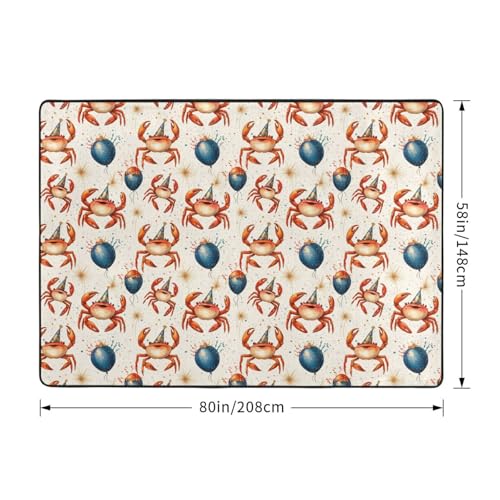 Tapis de salon antidérapant grand format sécurisé