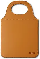 Lixeira Para Carro Couro Ecológico Porta Lixo Universal Premium Couse (Caramelo)