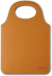 Lixeira Para Carro Couro Ecológico Porta Lixo Universal Premium Couse (Caramelo)