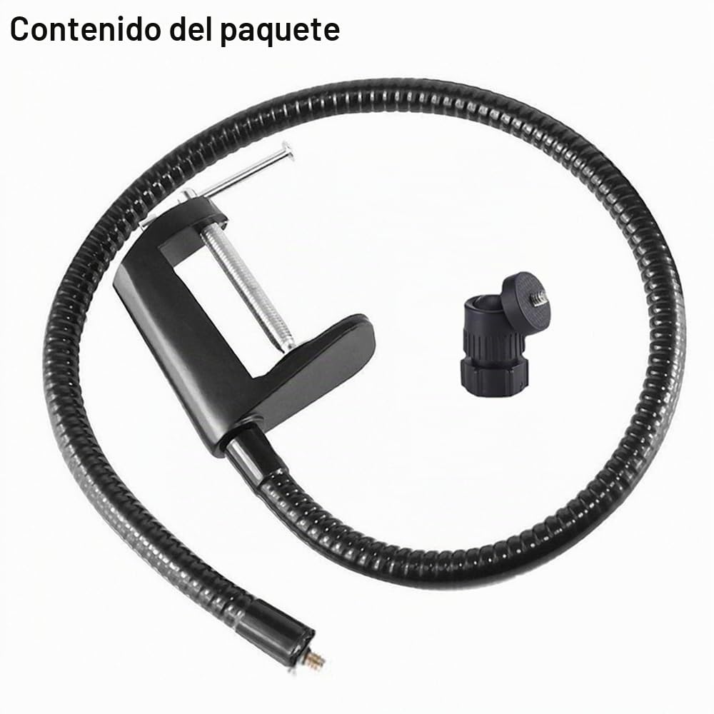 Etucro - Soporte ajustable para cámara web de escritorio con cuello de cisne flexible para Logitech C925e, C922x, C922, C930e, C930, C920, C615, cámara y más (rosca de 1/4")