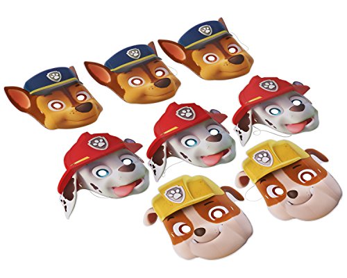 Premium Paw Patrol Paper Masks, 9.5