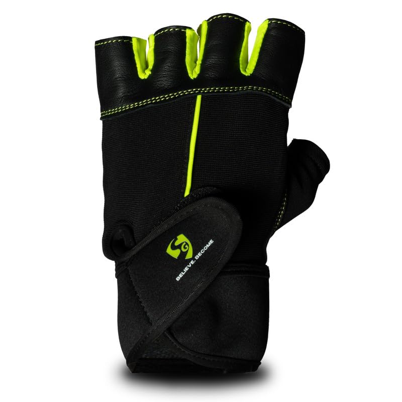 Image of SG Shield Weightlifting Gloves | Gym Gloves with Soft Grip & Anti-Slip Palm | Half Finger Fitness Gloves for Men & Women, Breathable Workout Gloves for Training & Sports