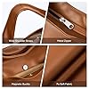 KALIDI Vegan Soft Leather Shoulder Bag for Women Large Hobo Bags for Women Ladies with zip Vintage Handbag Purse for Travel Work School Daily Use #3