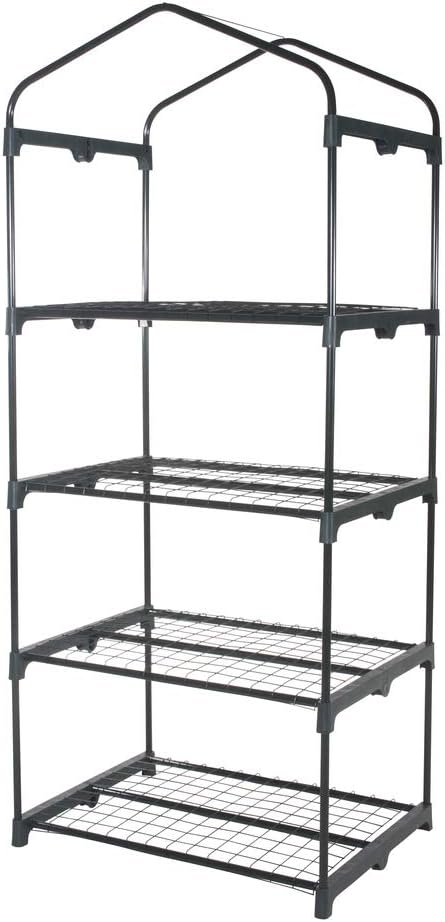 Biacchi Ettore SRL PVC Greenhouse with 4 Shelves, 69 x 49 x 157