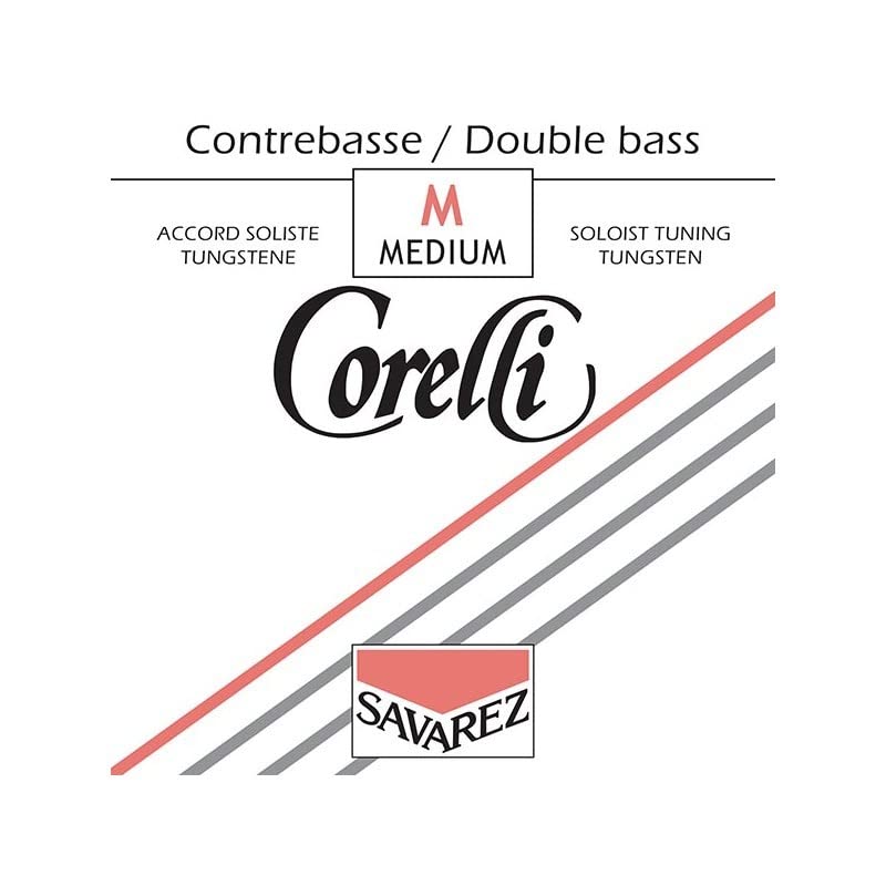 Corelli - Cuerda contrabajo Corelli Solista tungsteno 364M 4ª Fa Sostenido Medium 4/4 - ACCCBCOSOTU4ªM