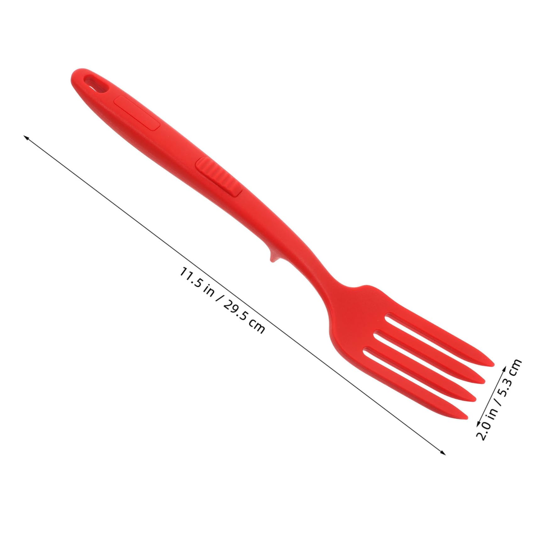 SOLUSTRE Cooking Fork Heat Resistant Nonstick Silicone Household Fork Accessory For Mixing Ingredients Mashing Food And Whisking Eggs