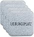 Produktbild Brandsseller Wende-Sitzkissen Filz zweifarig Eckig Stuhlkissen Sitzpolster Auflagen - 35 x 35 x 1,0 cm (4er-Vorteilspack, Lieblingsplatz Anthrazit/Grau)